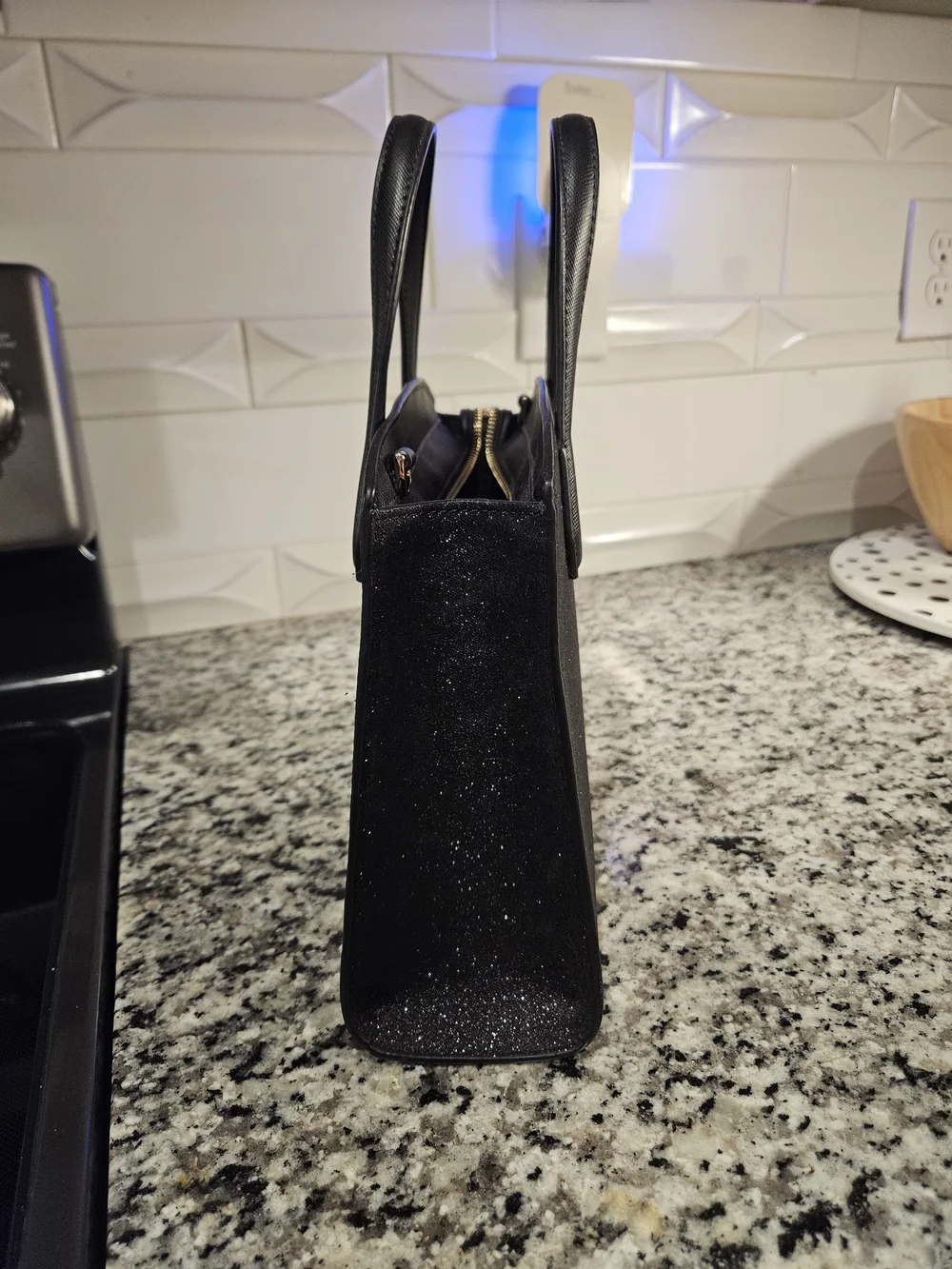 Kate Spade Black Glitter Purse